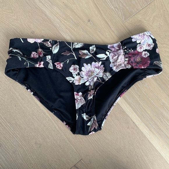 Nwt Rachel Roy Cherry Blossom Ruched Swim Bottom - Picture 4 of 7